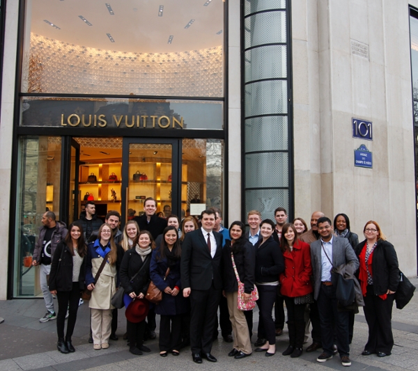 Students in Paris for Study Abroad in March 2015.